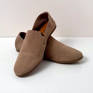 Lucky Brand Charsa 2 Suede Slip-On Loafer Flats – Women’s – Tan – New Never Worn